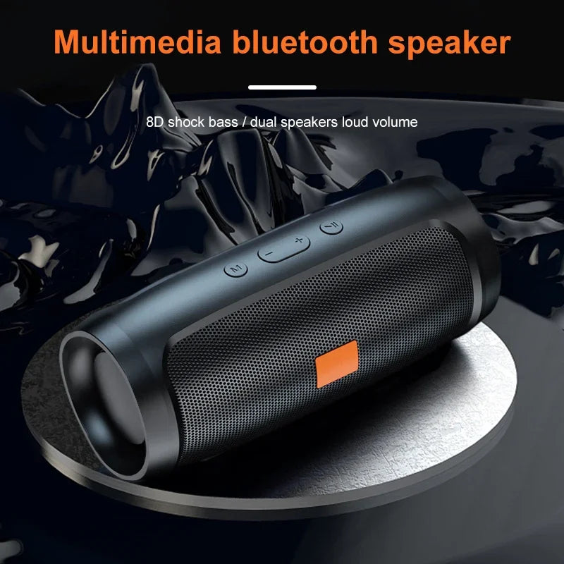 Alto-falante Bluetooth Portátil com Subwoofer - Som Estéreo Poderoso